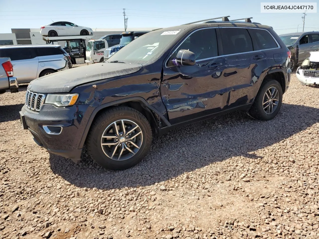 2018 Jeep Grand Cherokee Laredo VIN: 1C4RJEAG4JC447170 Lot: 50590004