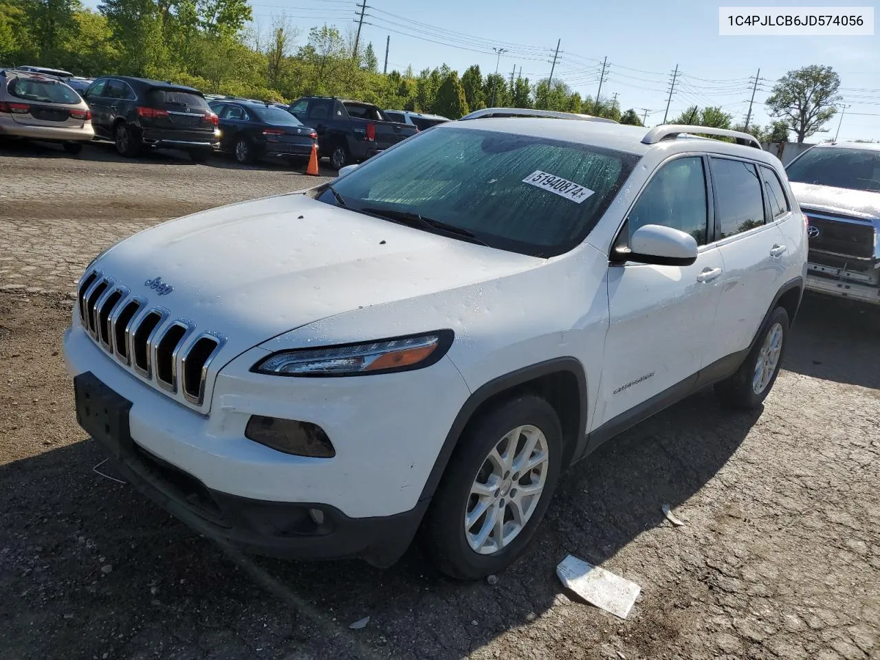 2018 Jeep Cherokee Latitude VIN: 1C4PJLCB6JD574056 Lot: 51940874