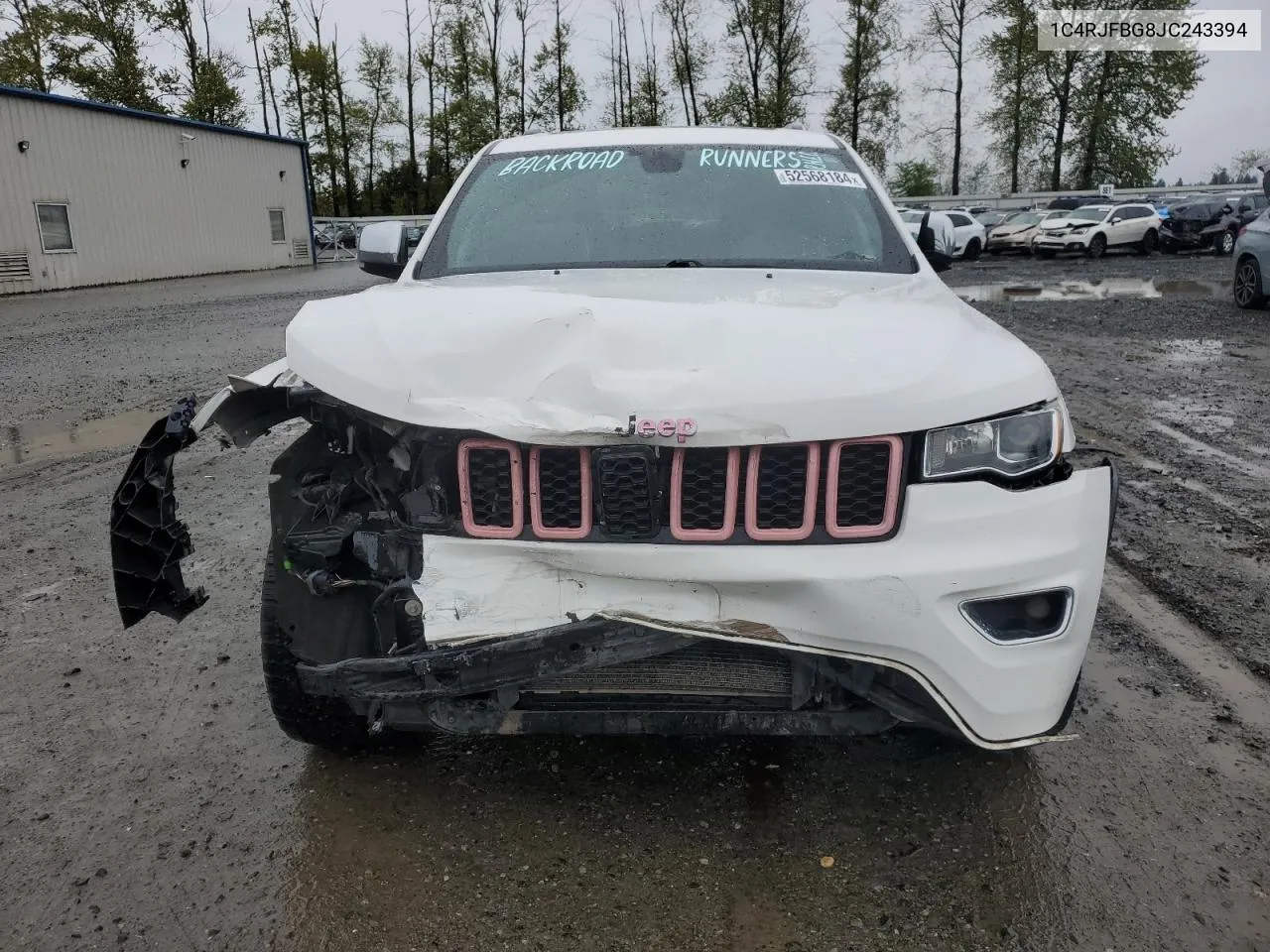 1C4RJFBG8JC243394 2018 Jeep Grand Cherokee Limited