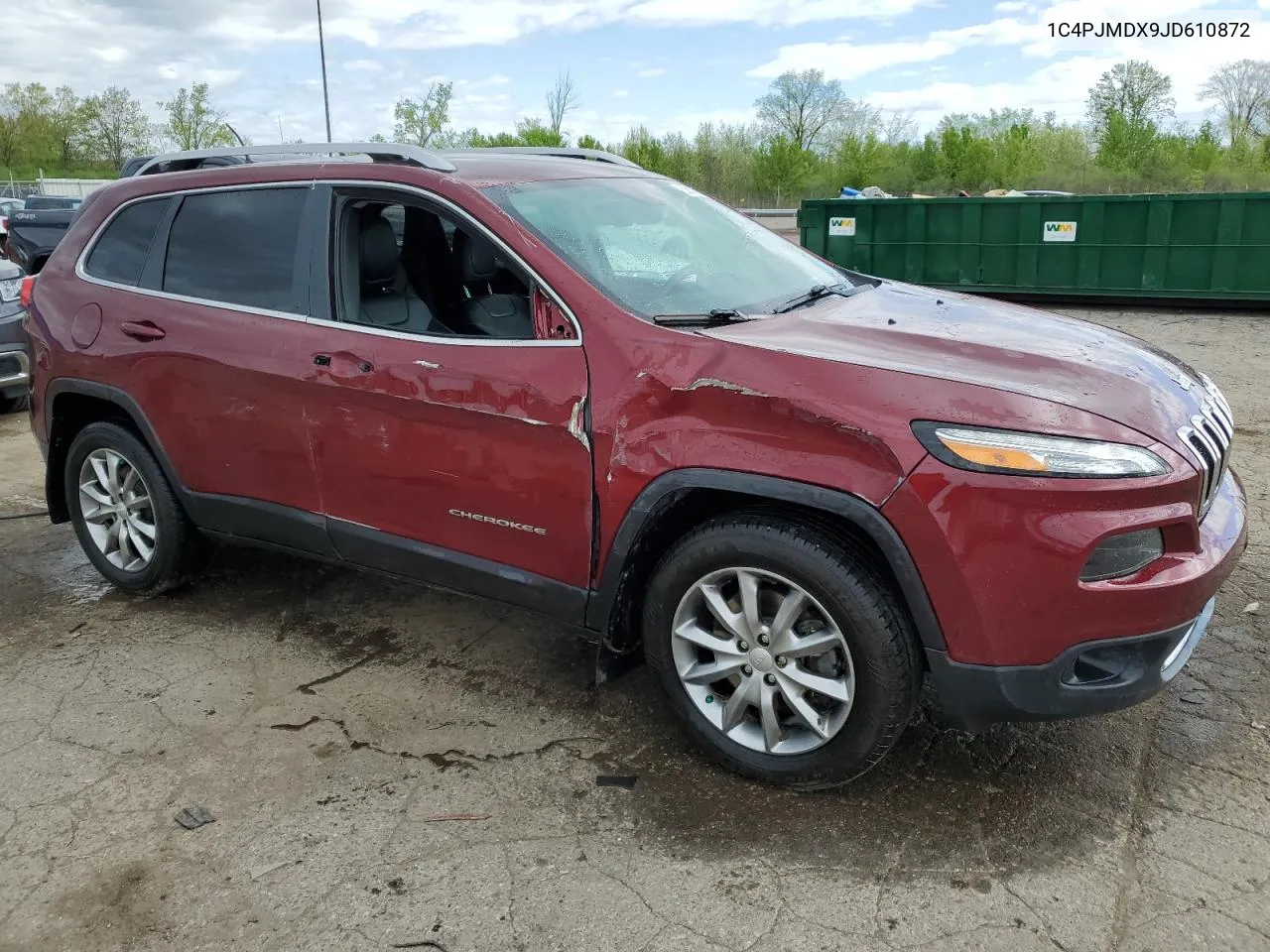 2018 Jeep Cherokee Limited VIN: 1C4PJMDX9JD610872 Lot: 52817954