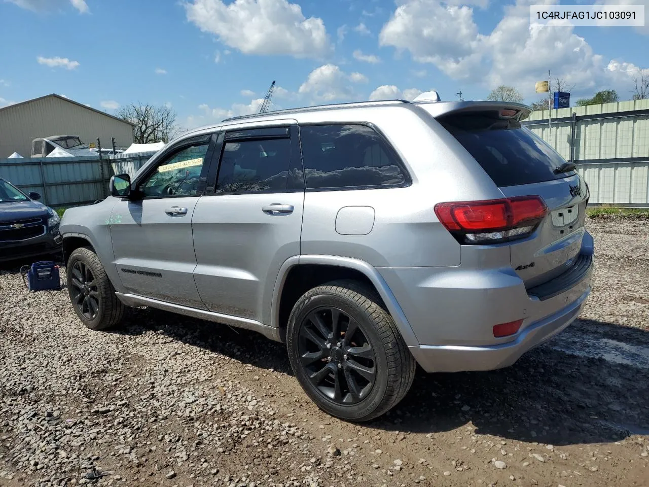 1C4RJFAG1JC103091 2018 Jeep Grand Cherokee Laredo