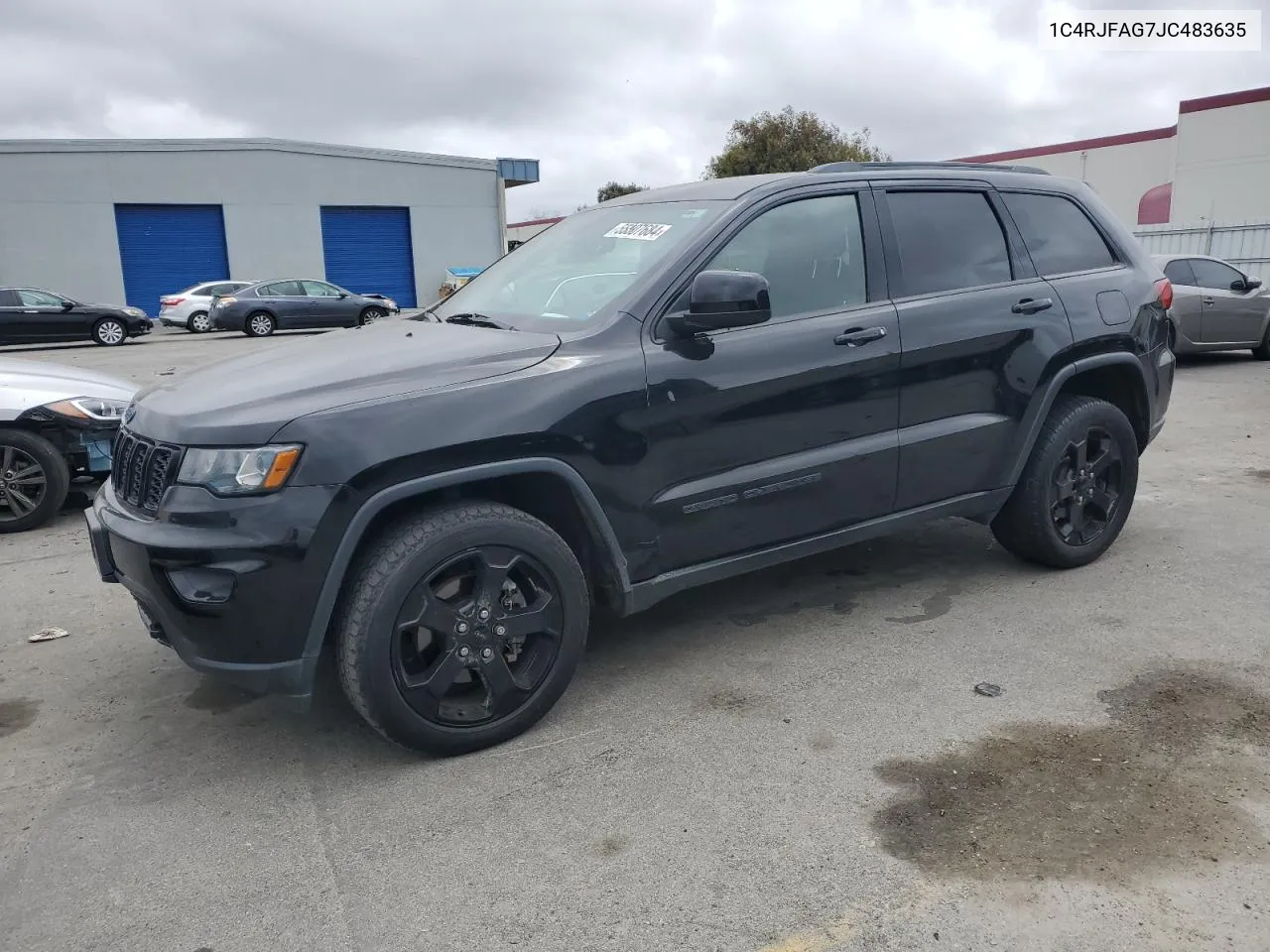 2018 Jeep Grand Cherokee Laredo VIN: 1C4RJFAG7JC483635 Lot: 55307684