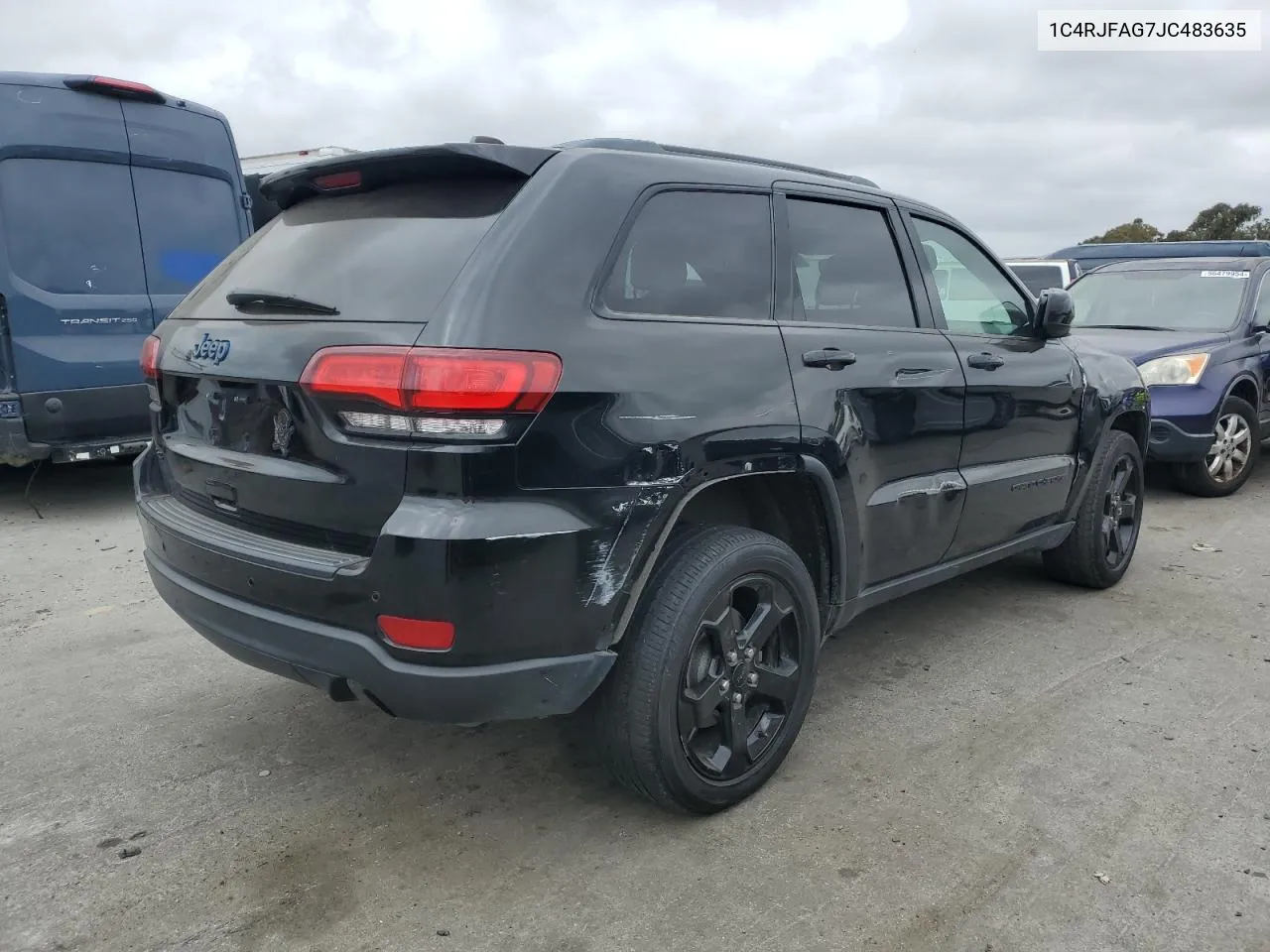 2018 Jeep Grand Cherokee Laredo VIN: 1C4RJFAG7JC483635 Lot: 55307684