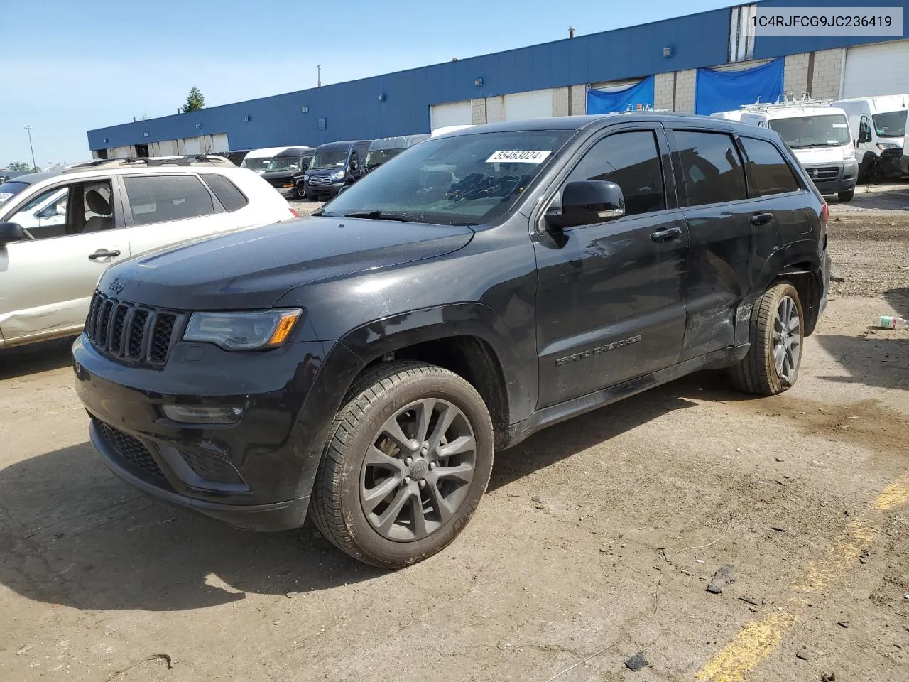 2018 Jeep Grand Cherokee Overland VIN: 1C4RJFCG9JC236419 Lot: 55463024