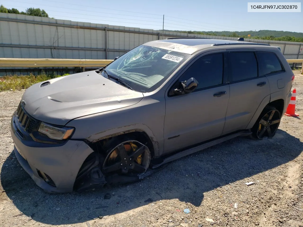 2018 Jeep Grand Cherokee Trackhawk VIN: 1C4RJFN97JC302870 Lot: 55591234