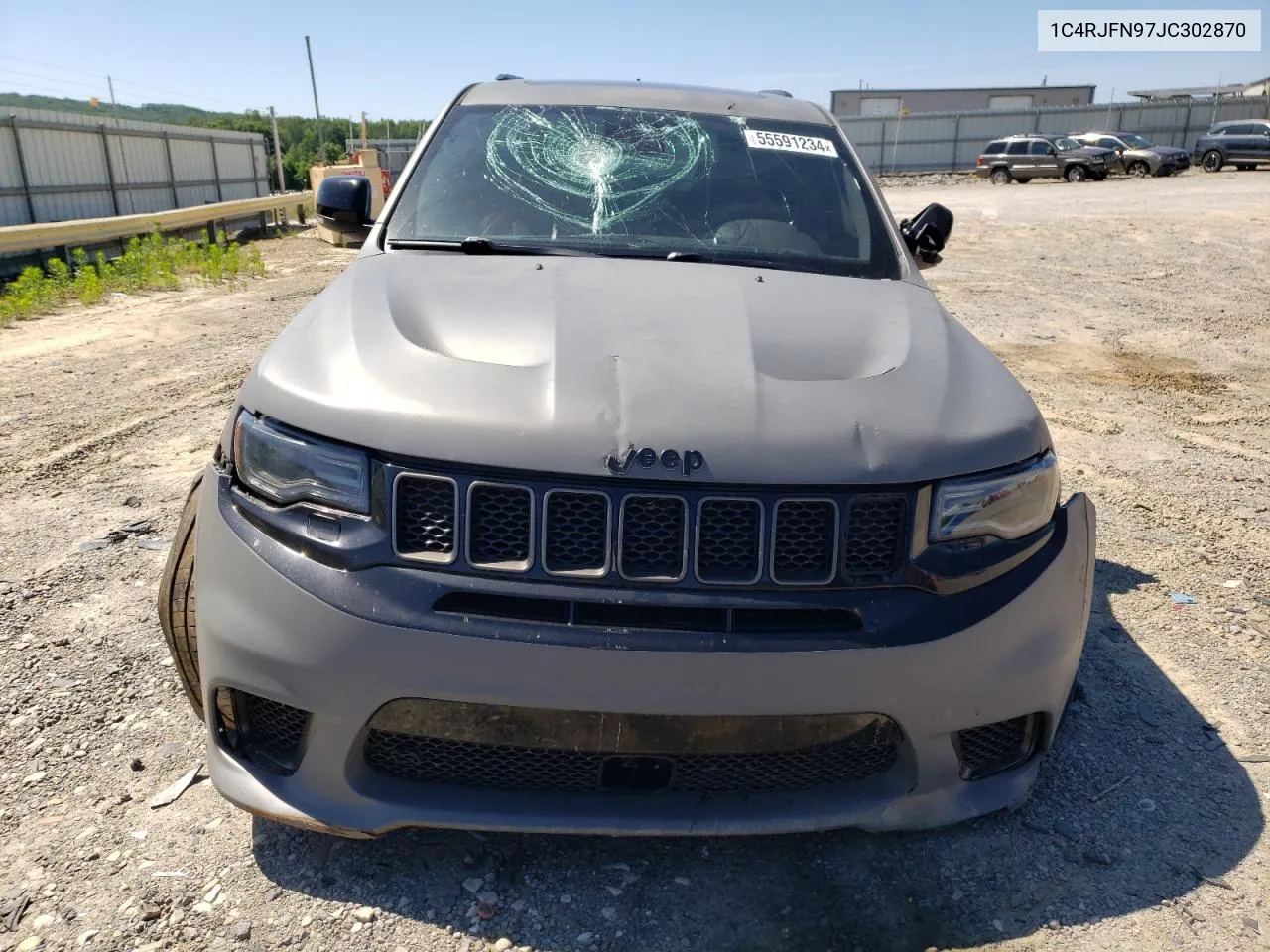 2018 Jeep Grand Cherokee Trackhawk VIN: 1C4RJFN97JC302870 Lot: 55591234