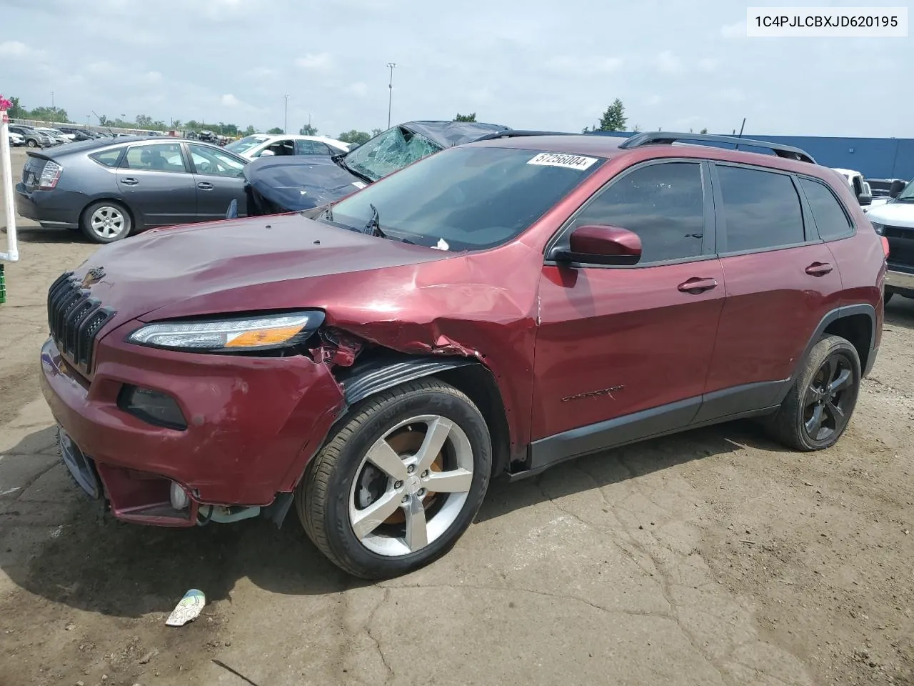 2018 Jeep Cherokee Latitude VIN: 1C4PJLCBXJD620195 Lot: 57256004