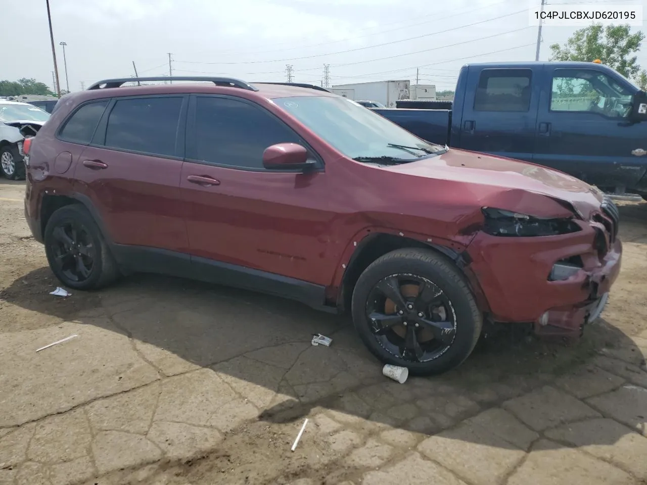 2018 Jeep Cherokee Latitude VIN: 1C4PJLCBXJD620195 Lot: 57256004