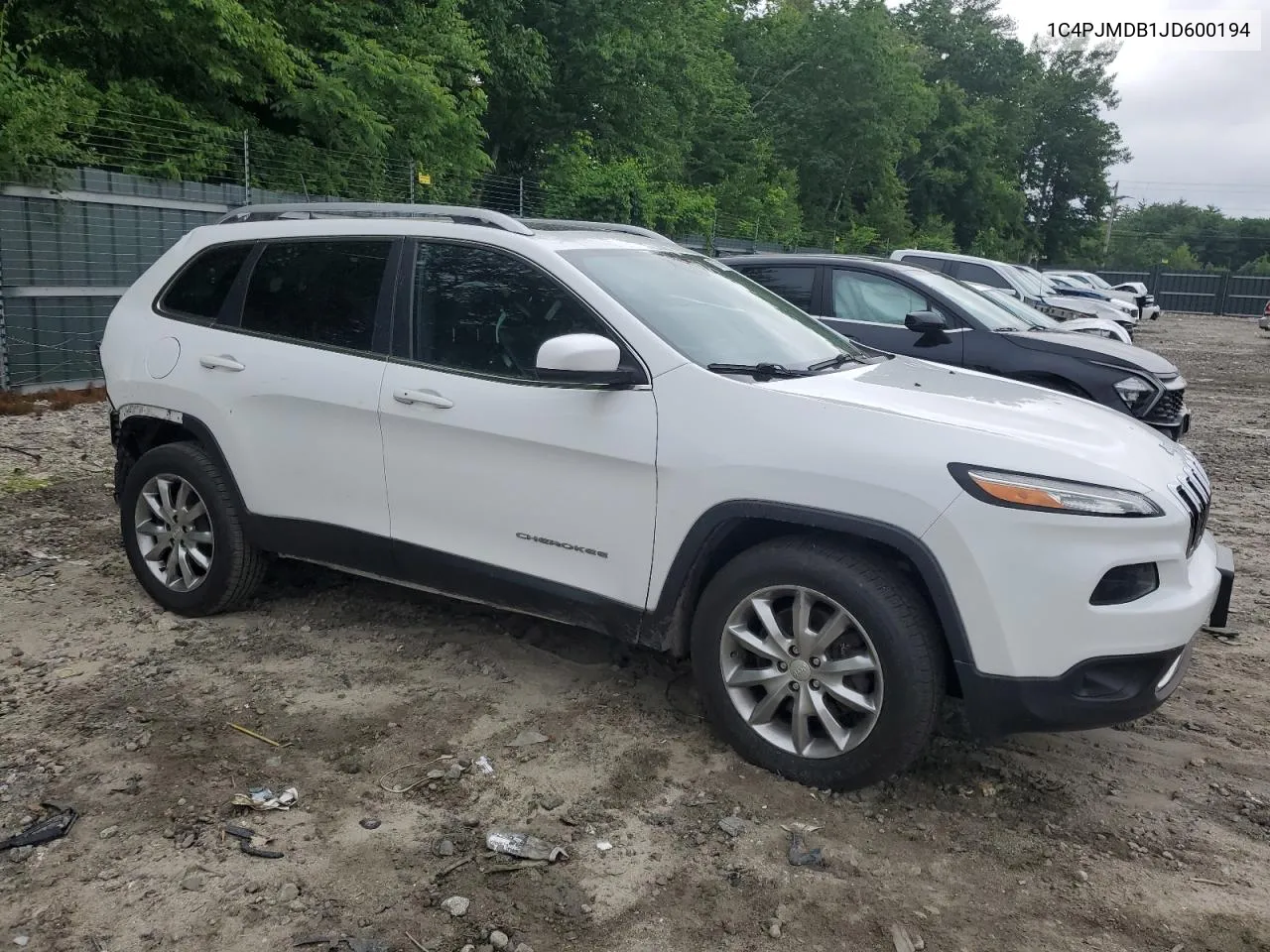 2018 Jeep Cherokee Limited VIN: 1C4PJMDB1JD600194 Lot: 57361554