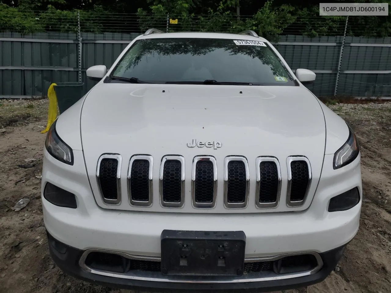 1C4PJMDB1JD600194 2018 Jeep Cherokee Limited