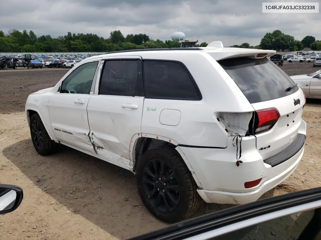 2018 Jeep Grand Cherokee Laredo VIN: 1C4RJFAG3JC332338 Lot: 57401494