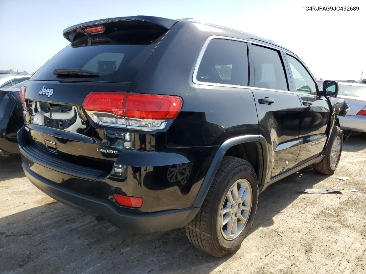 2018 Jeep Grand Cherokee Laredo VIN: 1C4RJFAG9JC492689 Lot: 57425564