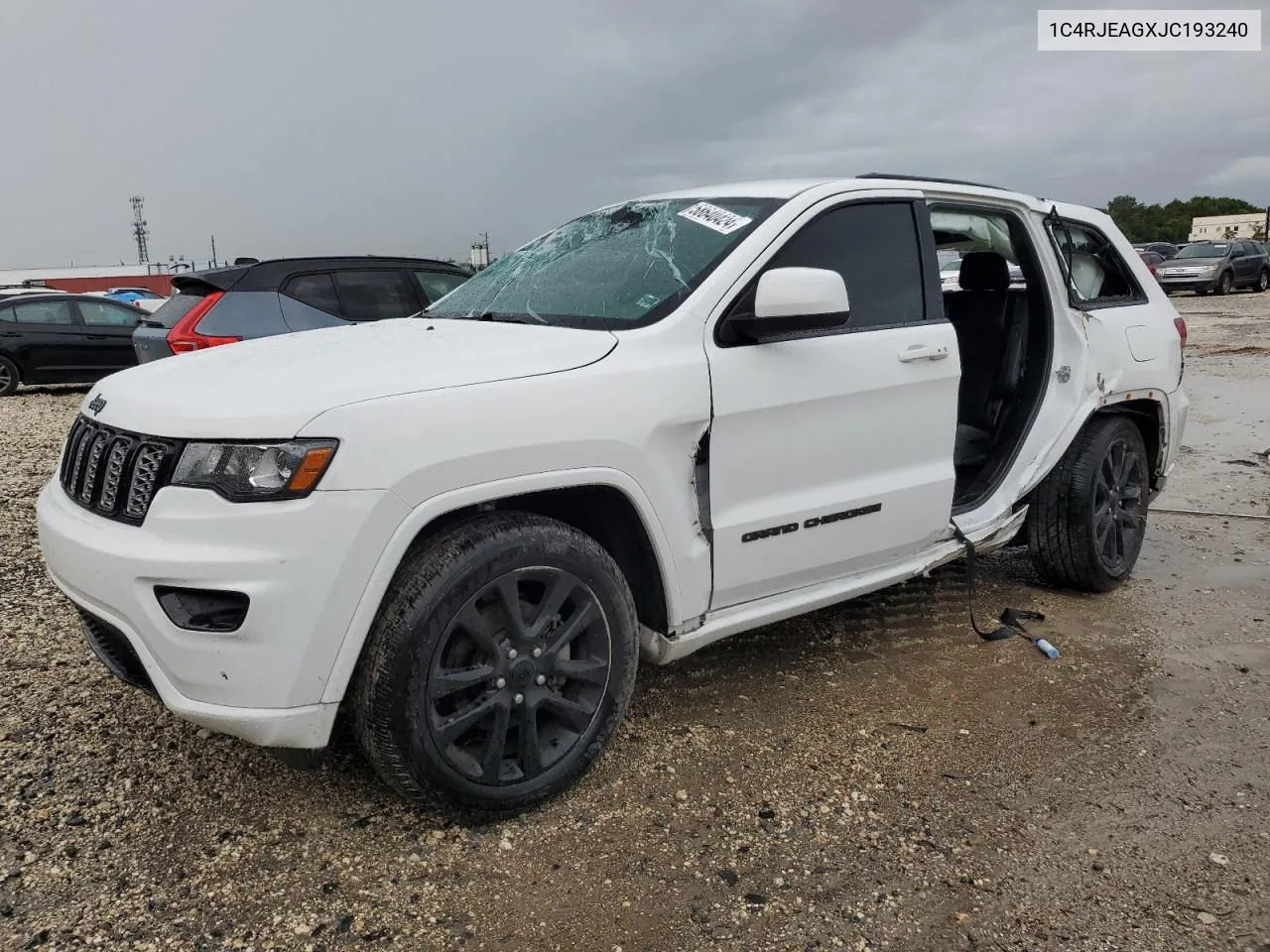 2018 Jeep Grand Cherokee Laredo VIN: 1C4RJEAGXJC193240 Lot: 58640424