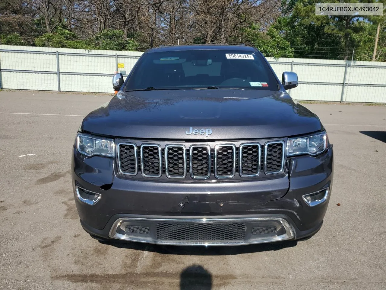 2018 Jeep Grand Cherokee Limited VIN: 1C4RJFBGXJC493042 Lot: 59014324