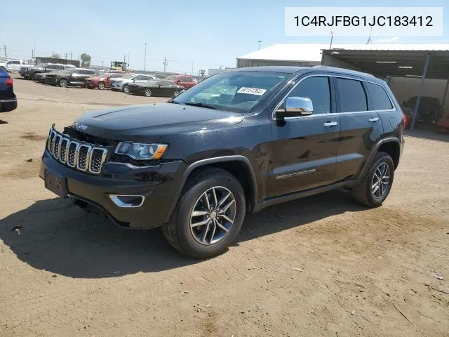 1C4RJFBG1JC183412 2018 Jeep Grand Cherokee Limited