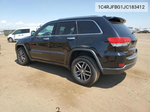 1C4RJFBG1JC183412 2018 Jeep Grand Cherokee Limited