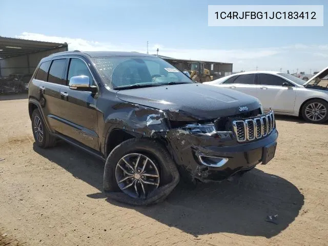 1C4RJFBG1JC183412 2018 Jeep Grand Cherokee Limited