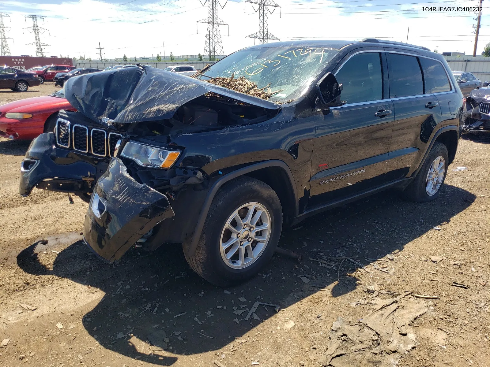 2018 Jeep Grand Cherokee Laredo VIN: 1C4RJFAG7JC406232 Lot: 61317294