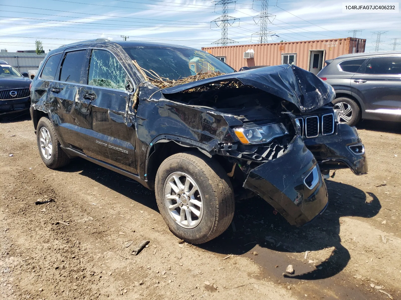 2018 Jeep Grand Cherokee Laredo VIN: 1C4RJFAG7JC406232 Lot: 61317294