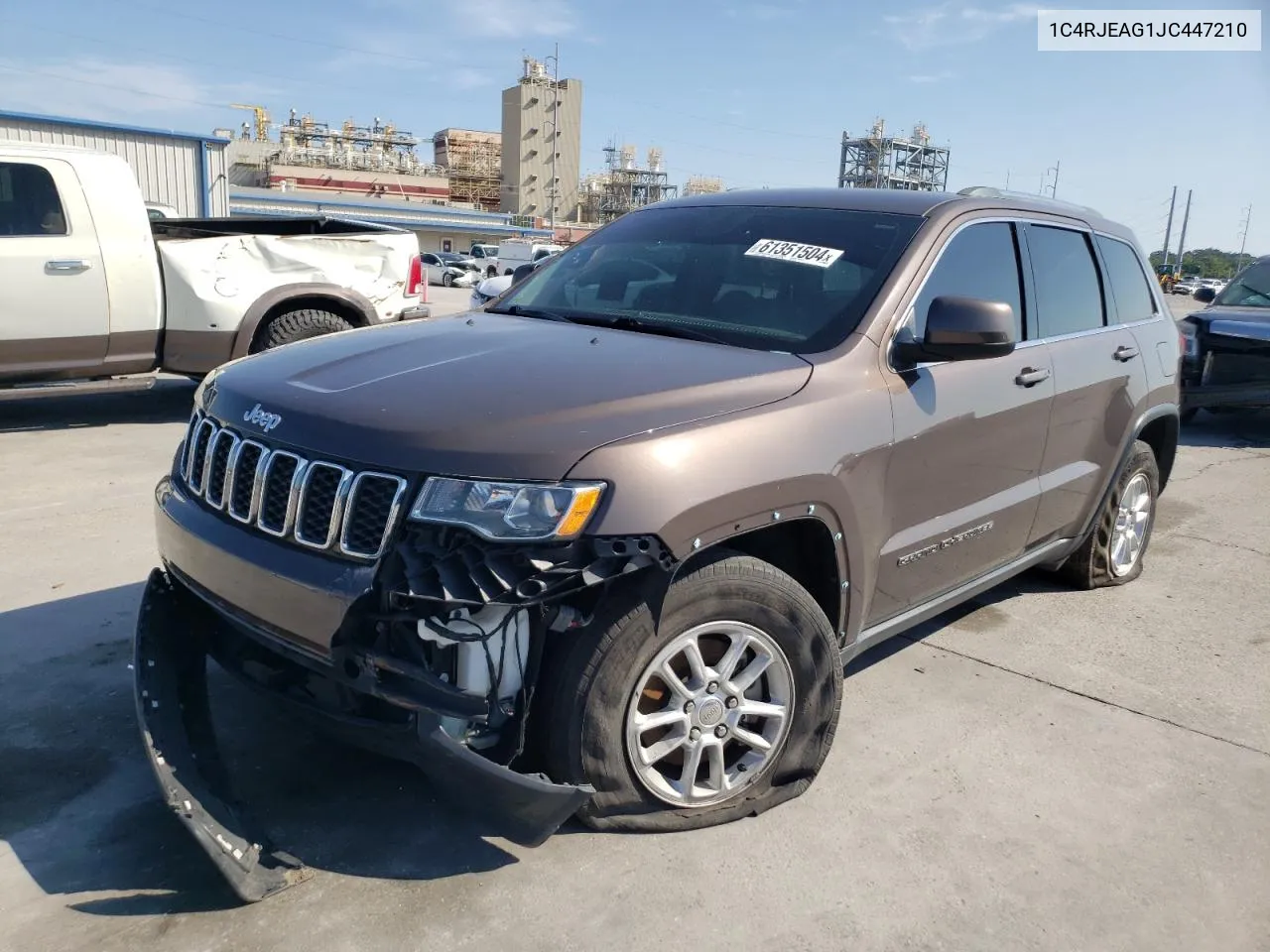 2018 Jeep Grand Cherokee Laredo VIN: 1C4RJEAG1JC447210 Lot: 61351504