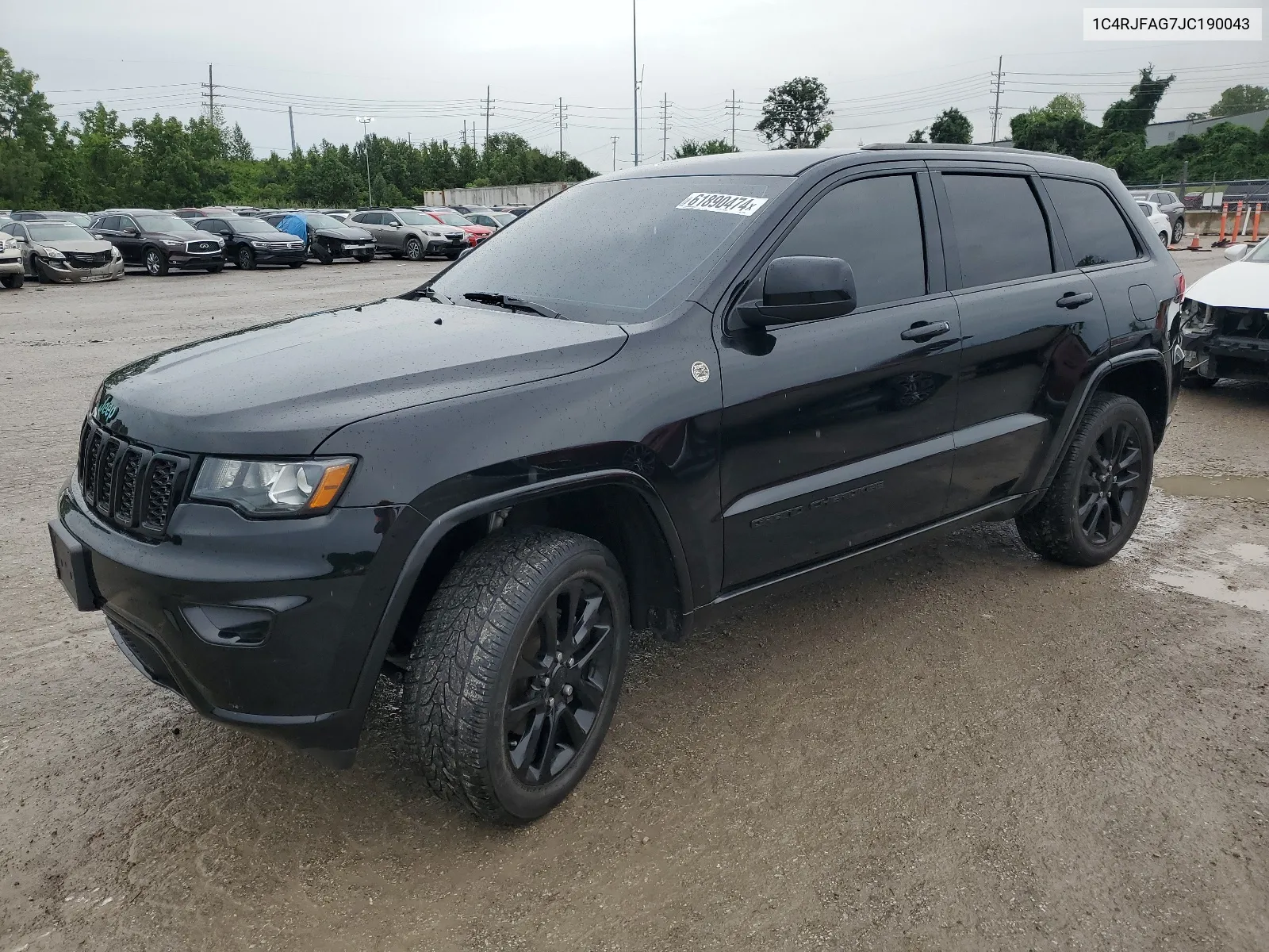 2018 Jeep Grand Cherokee Laredo VIN: 1C4RJFAG7JC190043 Lot: 61890474