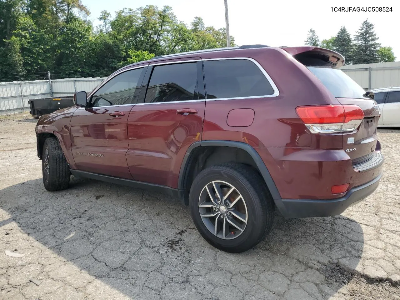 2018 Jeep Grand Cherokee Laredo VIN: 1C4RJFAG4JC508524 Lot: 62434564