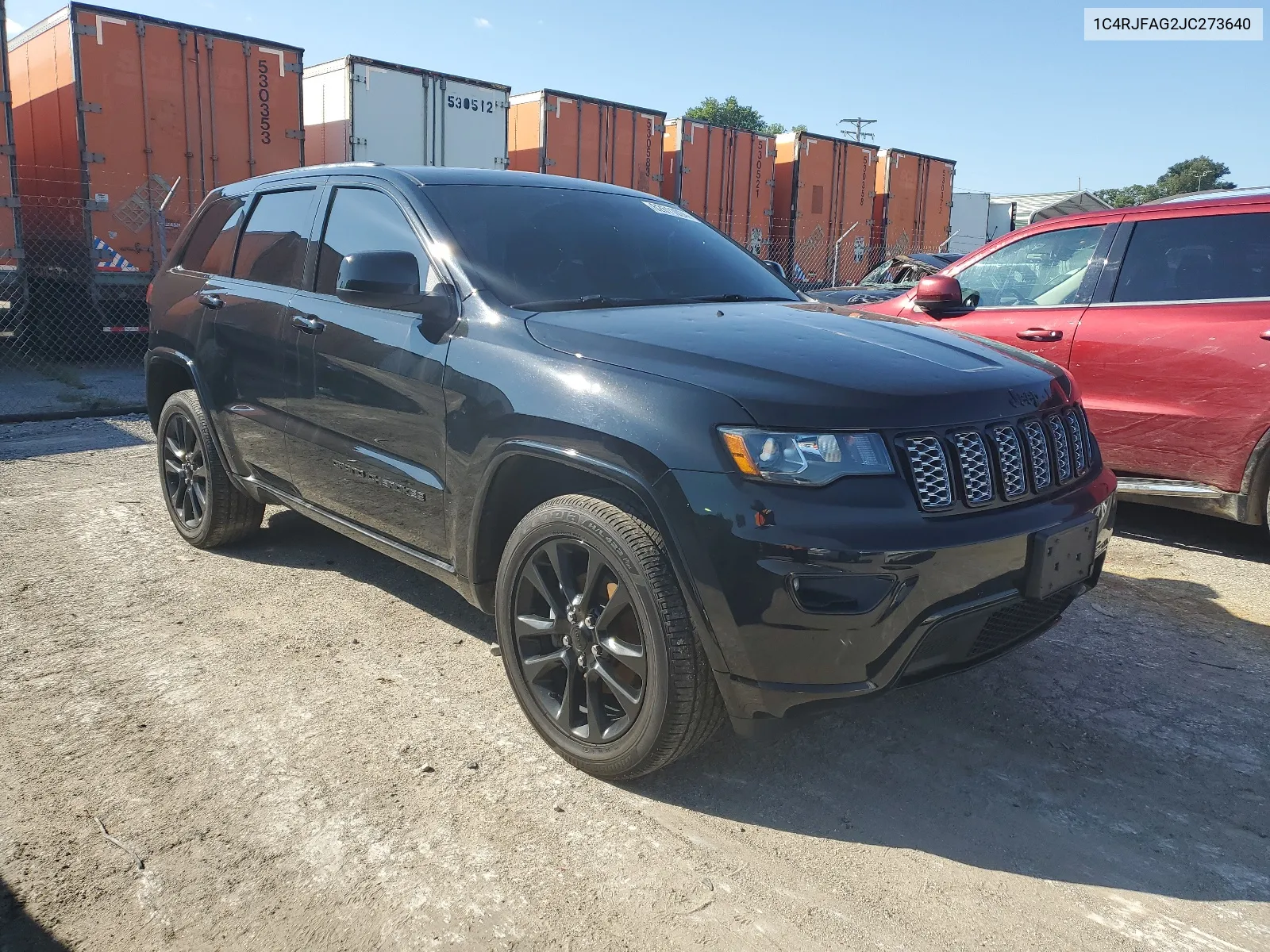 2018 Jeep Grand Cherokee Laredo VIN: 1C4RJFAG2JC273640 Lot: 62611024