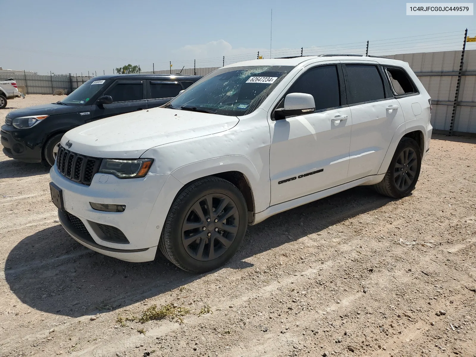 2018 Jeep Grand Cherokee Overland VIN: 1C4RJFCG0JC449579 Lot: 62647234