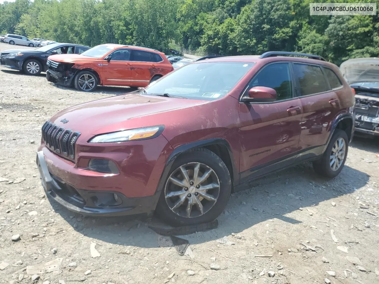 2018 Jeep Cherokee Latitude VIN: 1C4PJMCB0JD610068 Lot: 62718614