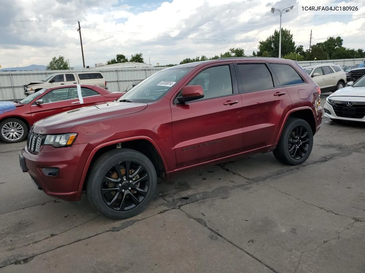 2018 Jeep Grand Cherokee Laredo VIN: 1C4RJFAG4JC180926 Lot: 63008814