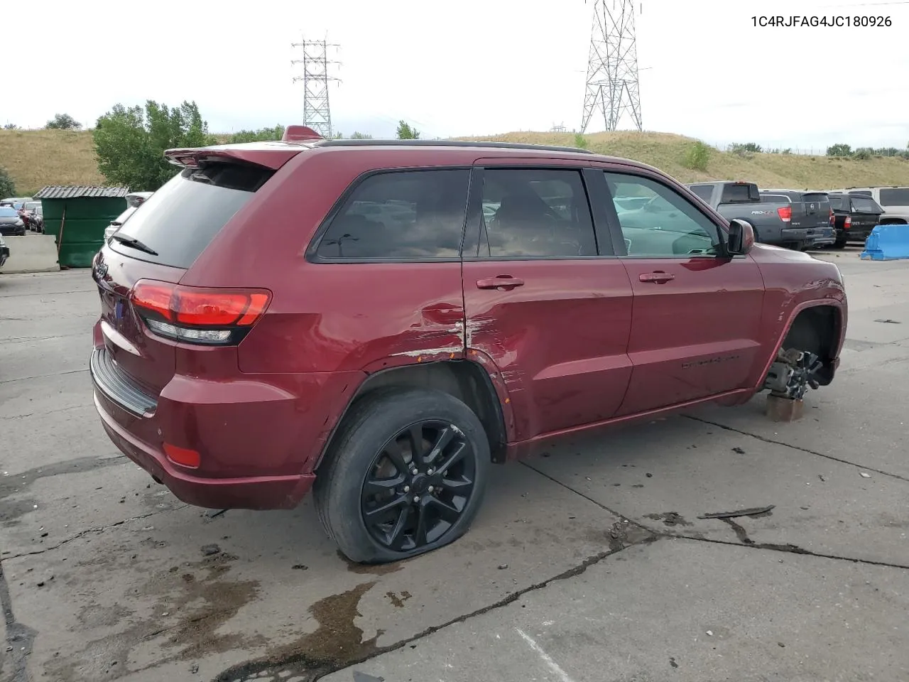 2018 Jeep Grand Cherokee Laredo VIN: 1C4RJFAG4JC180926 Lot: 63008814