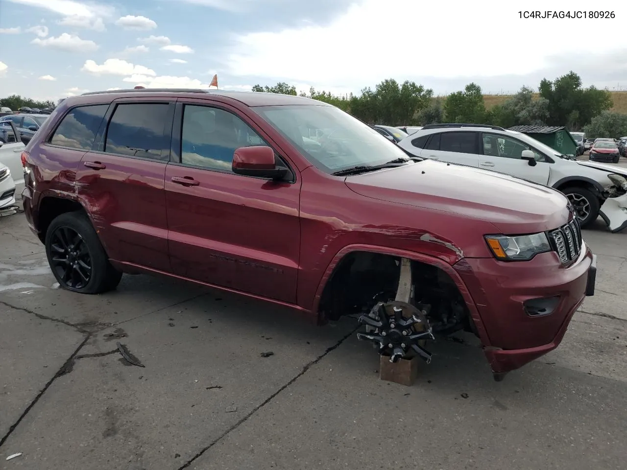 2018 Jeep Grand Cherokee Laredo VIN: 1C4RJFAG4JC180926 Lot: 63008814