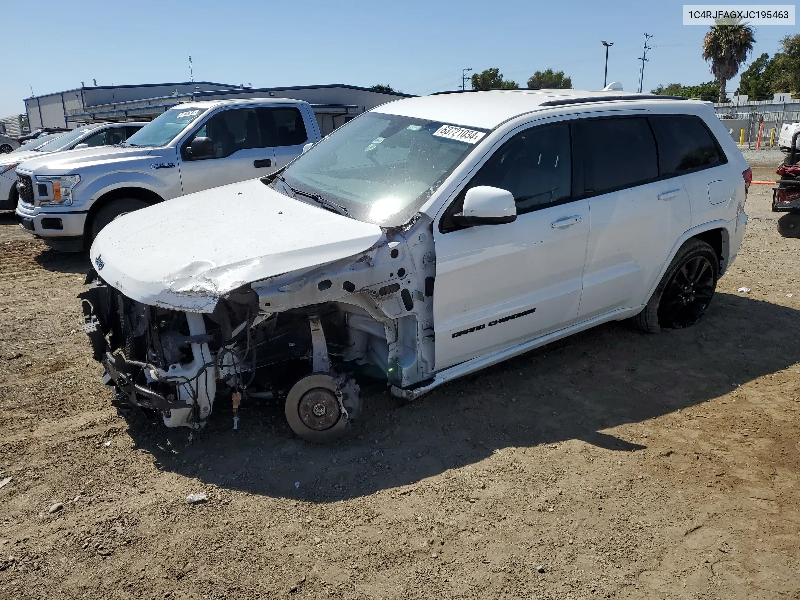 2018 Jeep Grand Cherokee Laredo VIN: 1C4RJFAGXJC195463 Lot: 63721034