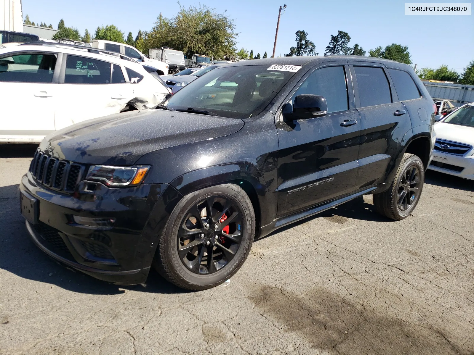 2018 Jeep Grand Cherokee Overland VIN: 1C4RJFCT9JC348070 Lot: 63761214