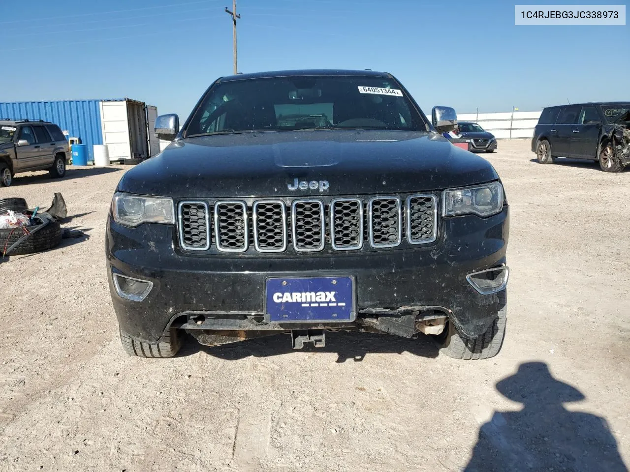 2018 Jeep Grand Cherokee Limited VIN: 1C4RJEBG3JC338973 Lot: 64051344