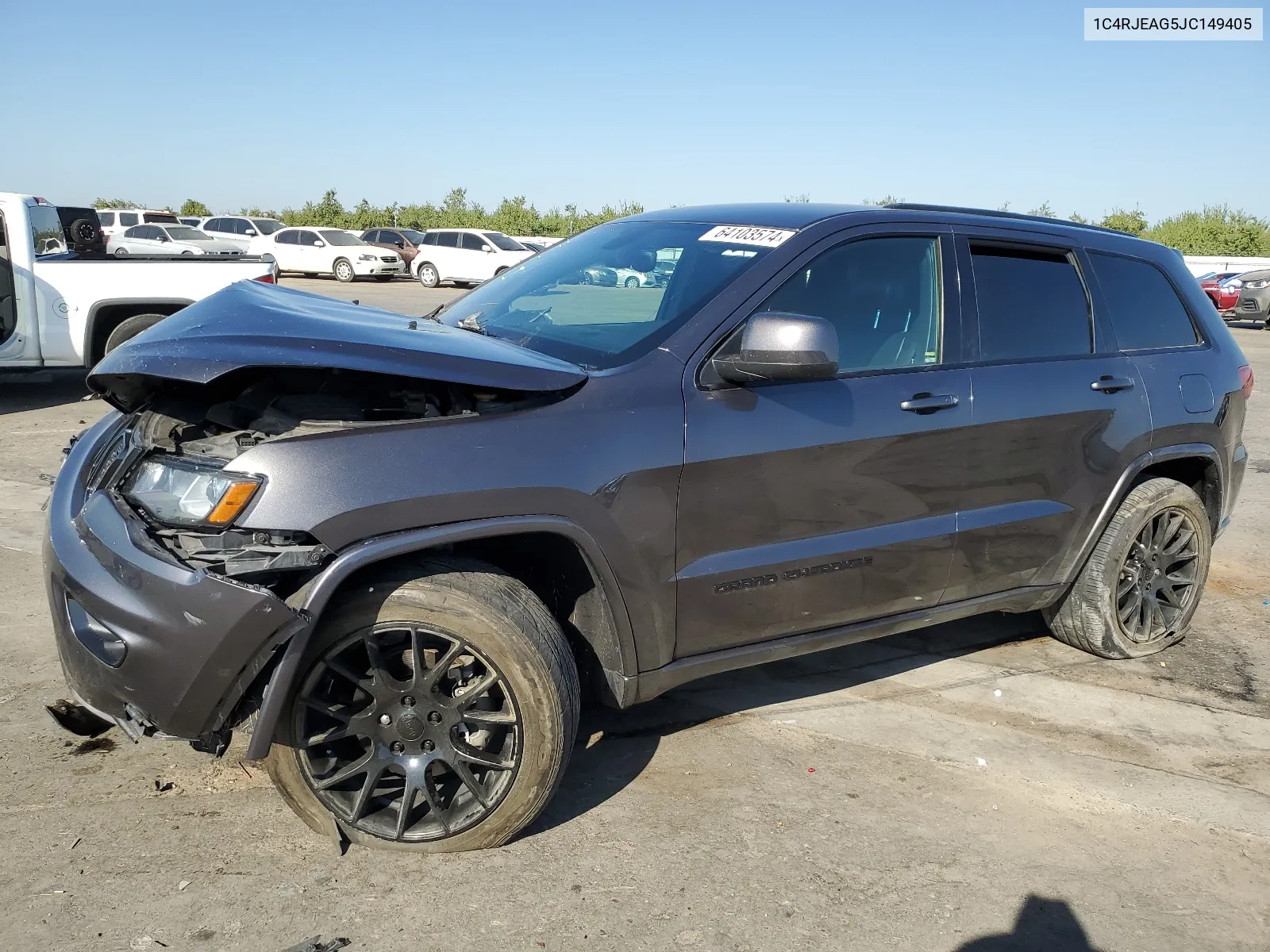 2018 Jeep Grand Cherokee Laredo VIN: 1C4RJEAG5JC149405 Lot: 64103574