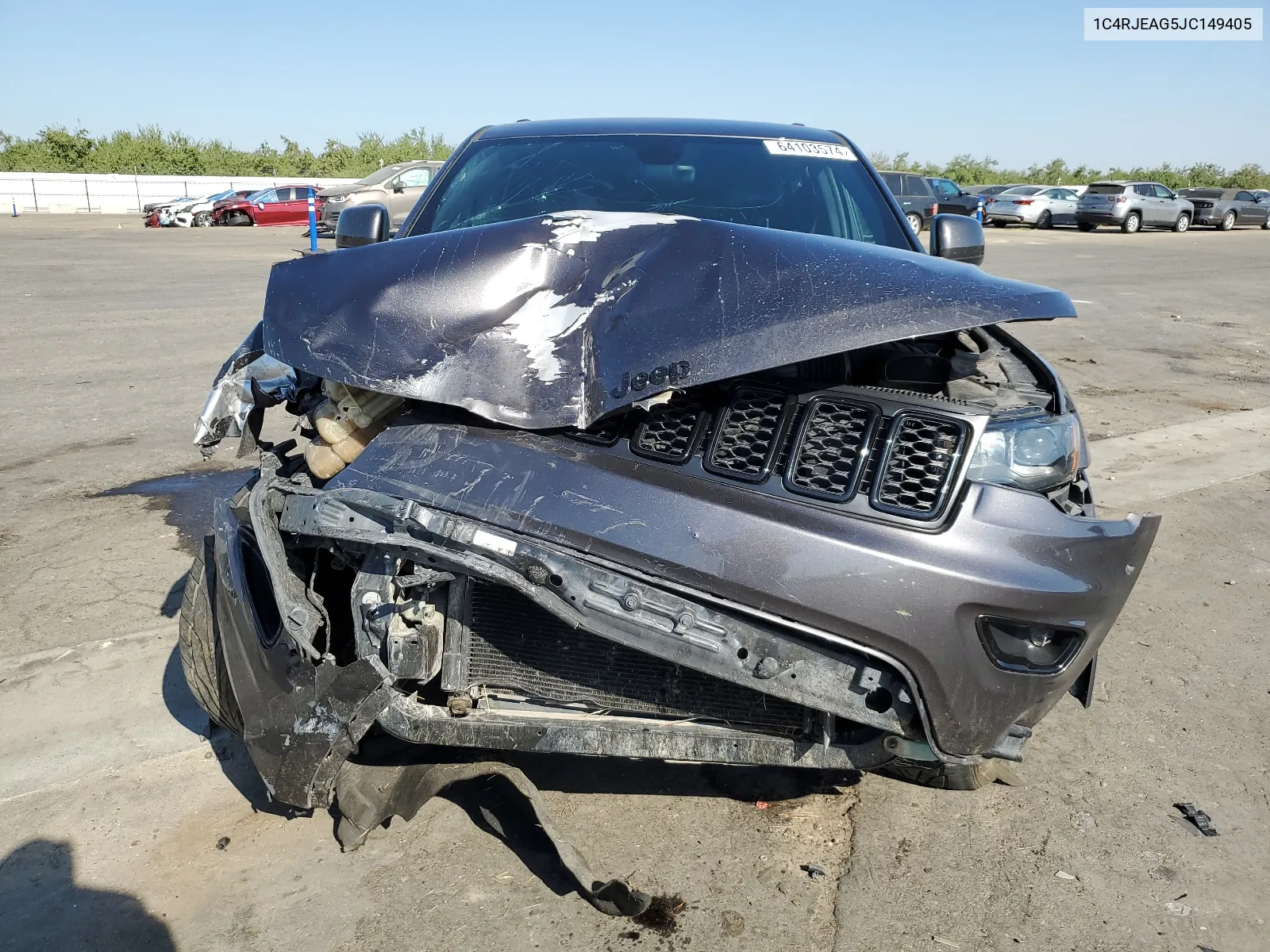 2018 Jeep Grand Cherokee Laredo VIN: 1C4RJEAG5JC149405 Lot: 64103574