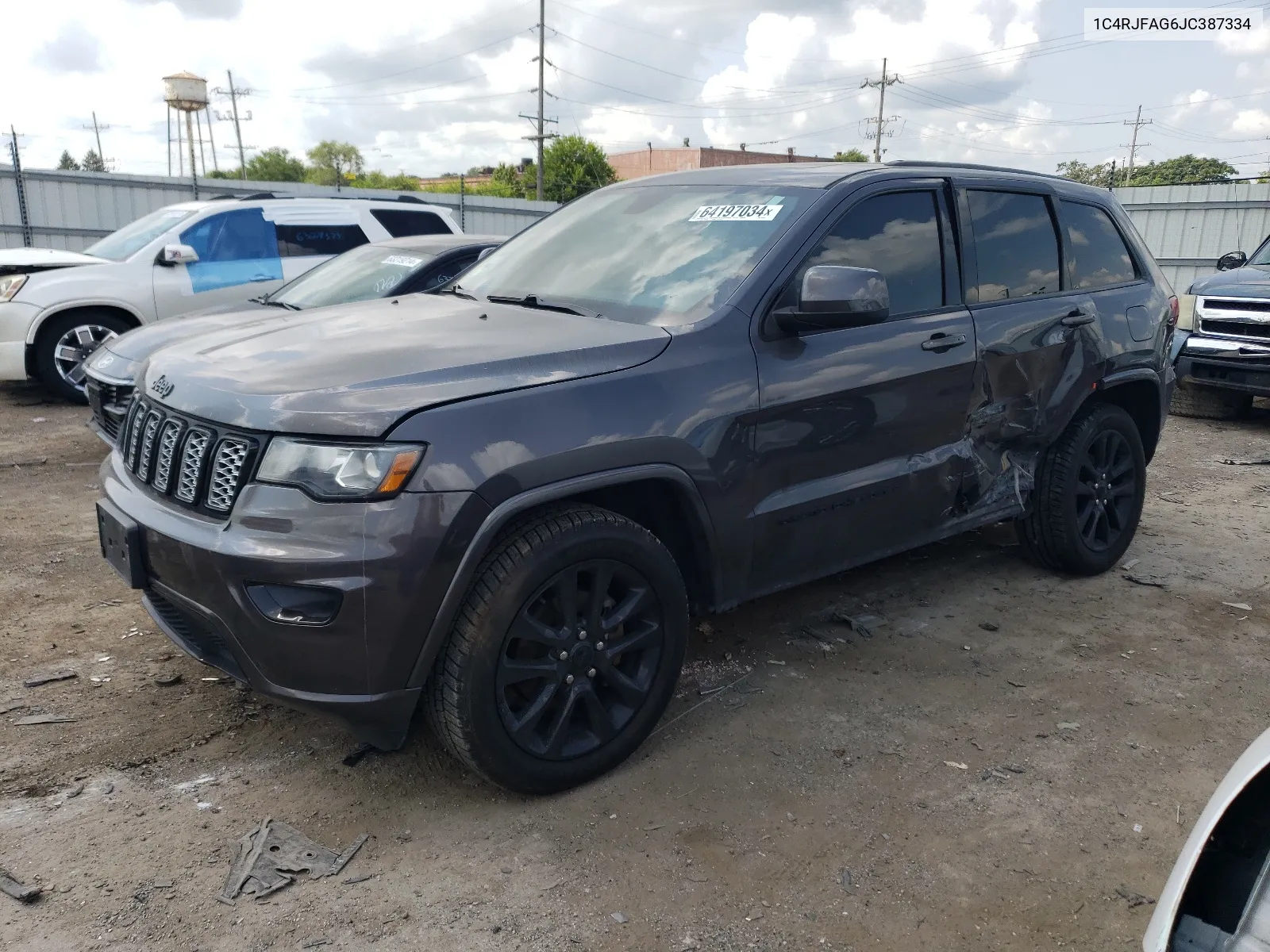 2018 Jeep Grand Cherokee Laredo VIN: 1C4RJFAG6JC387334 Lot: 64197034