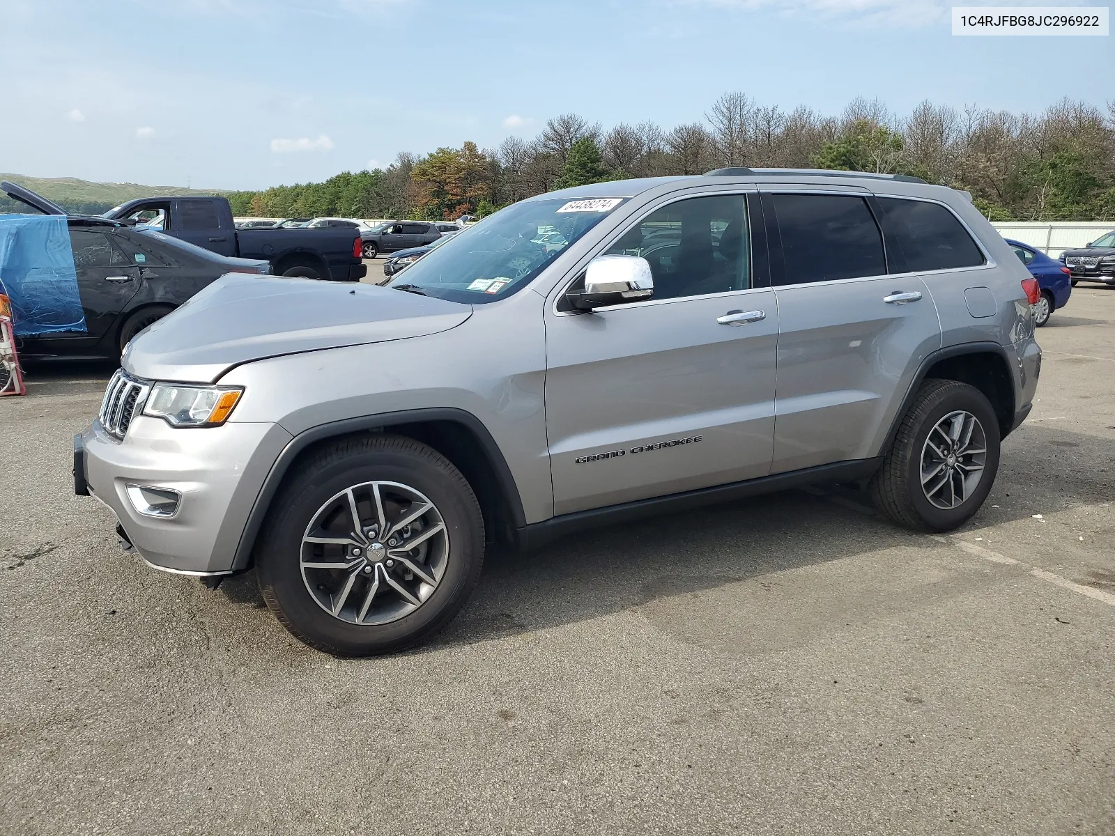 2018 Jeep Grand Cherokee Limited VIN: 1C4RJFBG8JC296922 Lot: 64438274