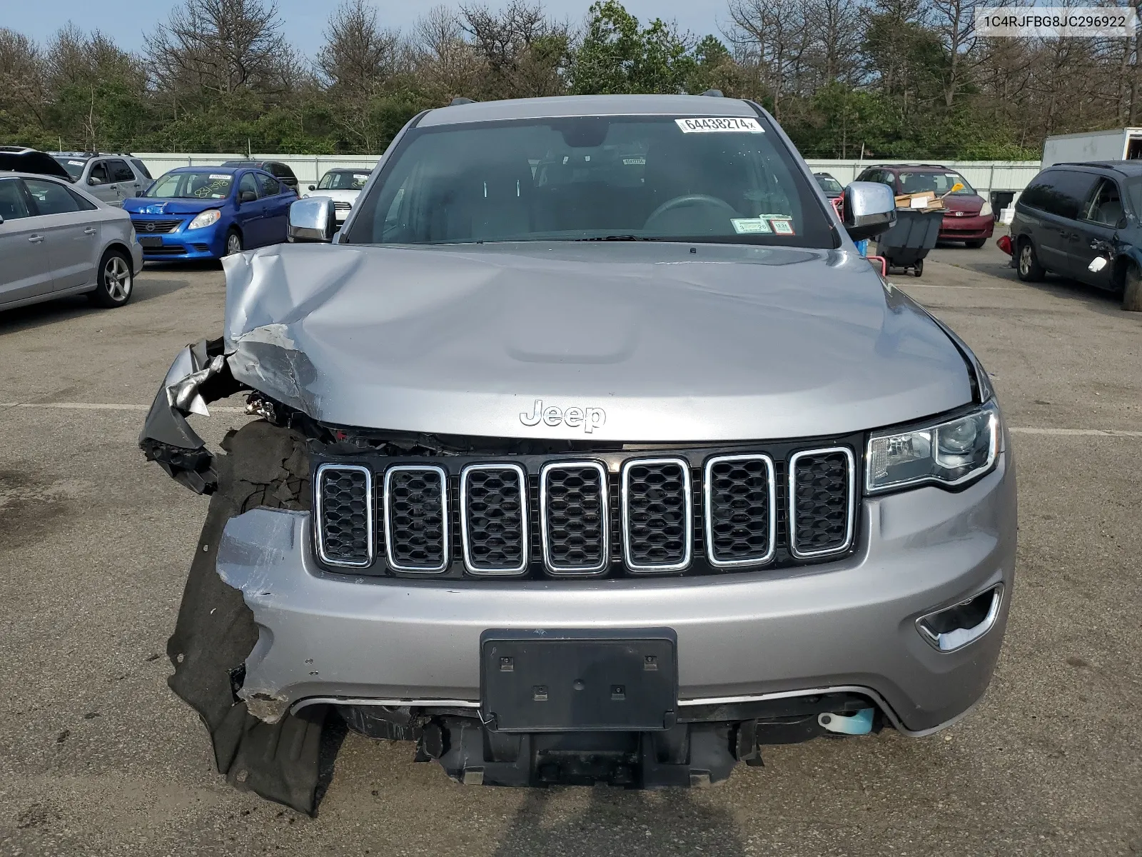 2018 Jeep Grand Cherokee Limited VIN: 1C4RJFBG8JC296922 Lot: 64438274