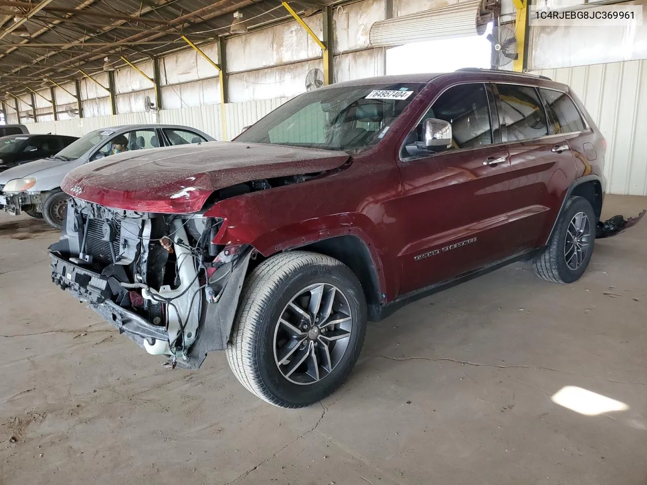 1C4RJEBG8JC369961 2018 Jeep Grand Cherokee Limited