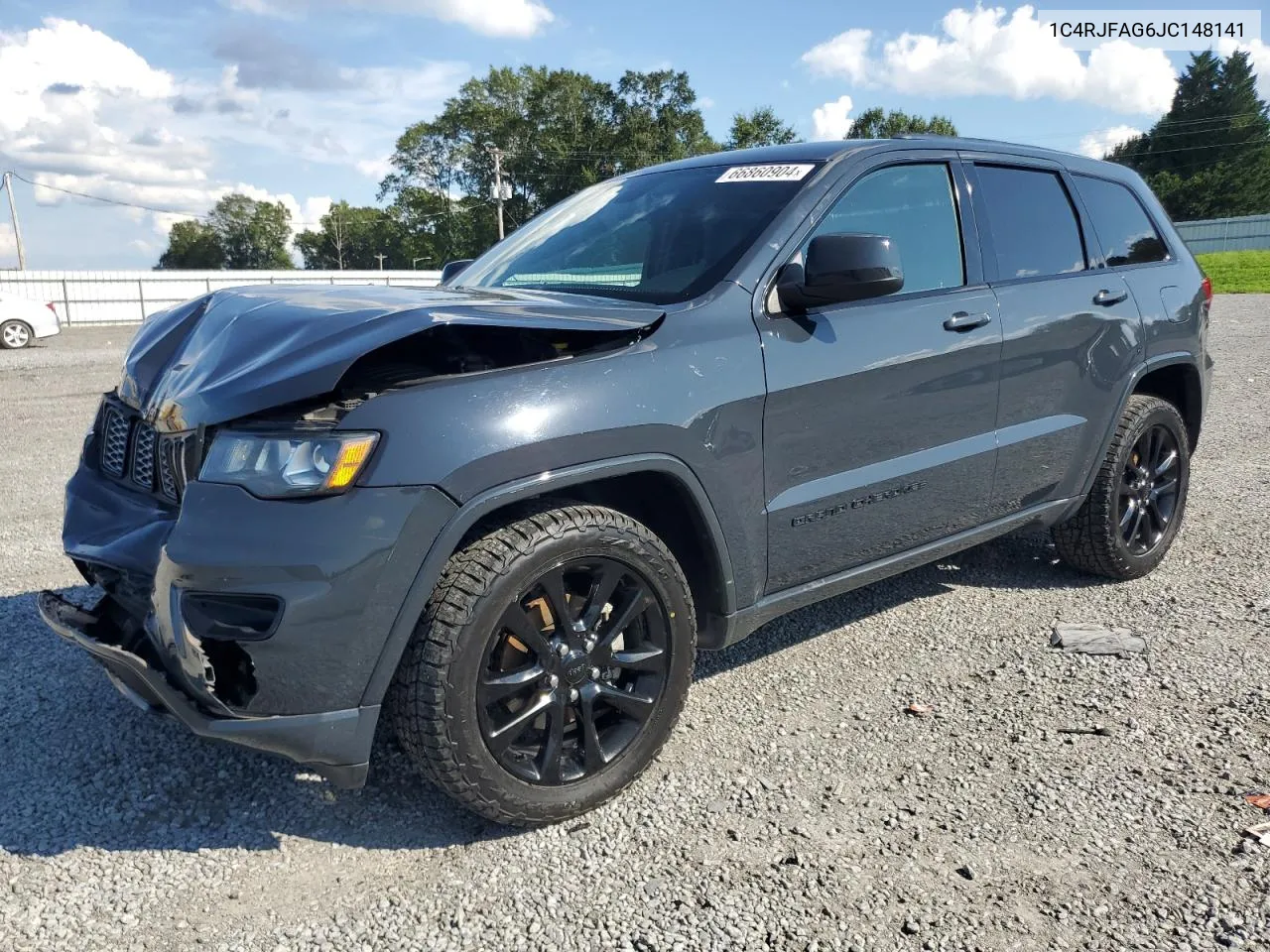 2018 Jeep Grand Cherokee Laredo VIN: 1C4RJFAG6JC148141 Lot: 66860904