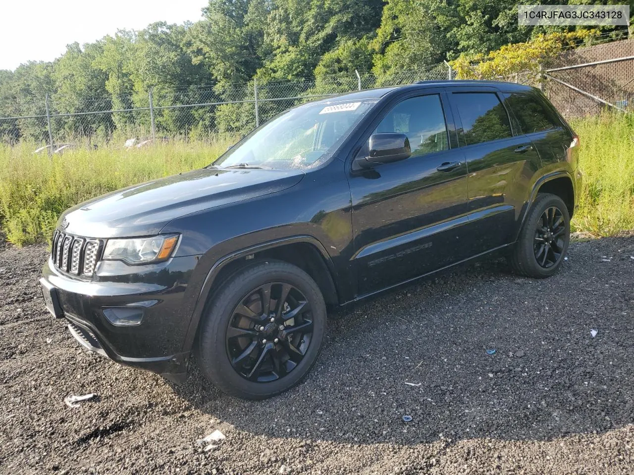 2018 Jeep Grand Cherokee Laredo VIN: 1C4RJFAG3JC343128 Lot: 66868044