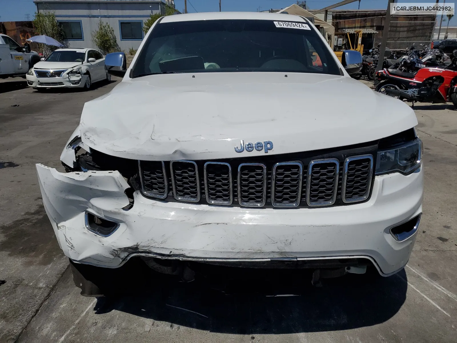 2018 Jeep Grand Cherokee Limited VIN: 1C4RJEBM1JC442982 Lot: 67069424