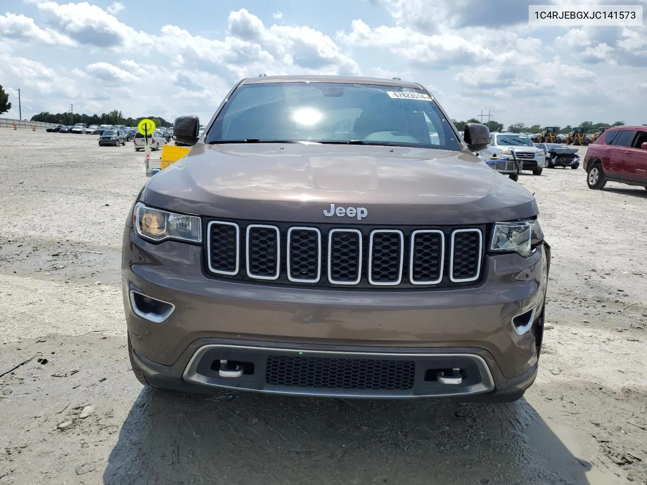 2018 Jeep Grand Cherokee Limited VIN: 1C4RJEBGXJC141573 Lot: 67823514