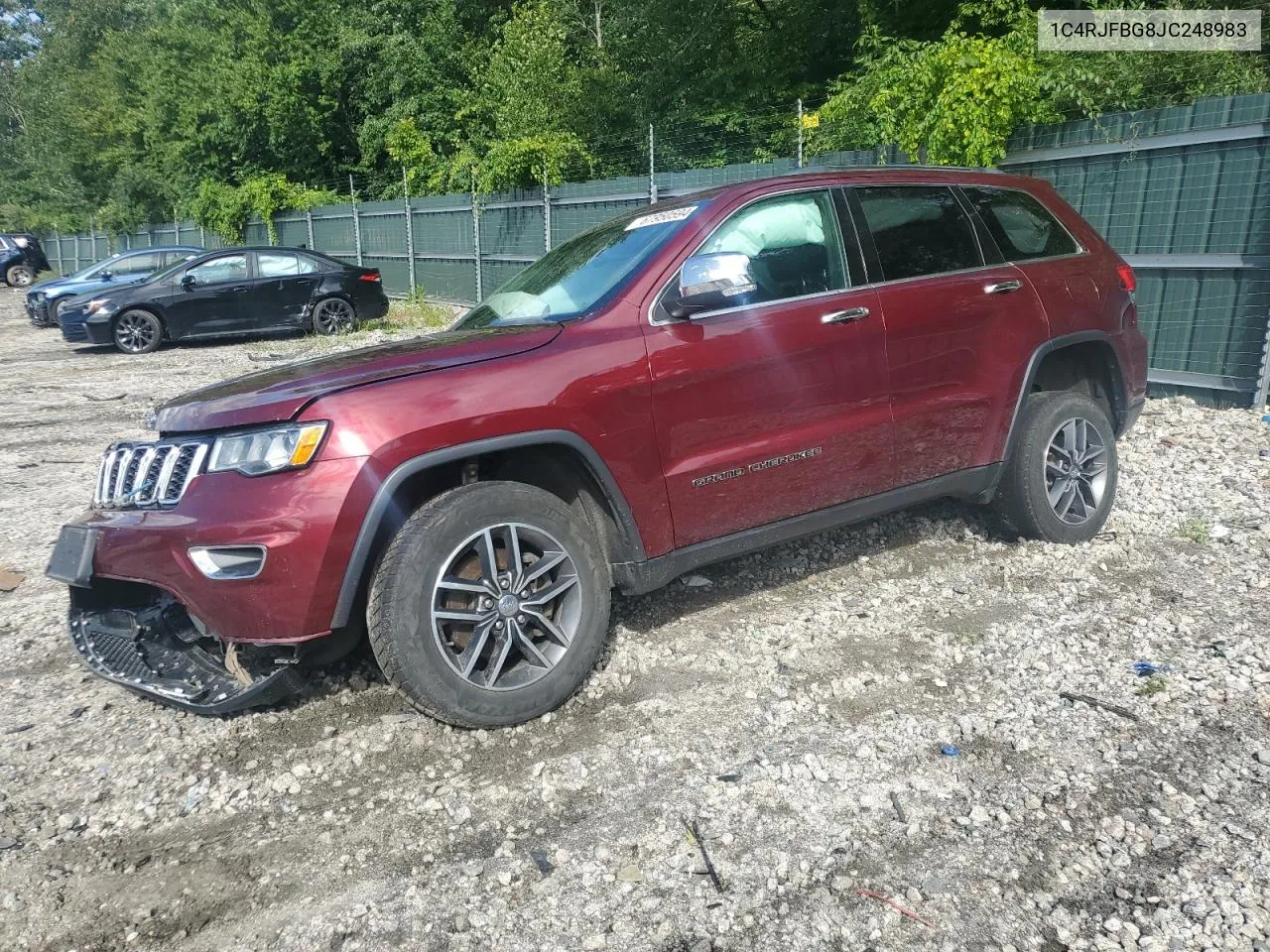 2018 Jeep Grand Cherokee Limited VIN: 1C4RJFBG8JC248983 Lot: 67950594