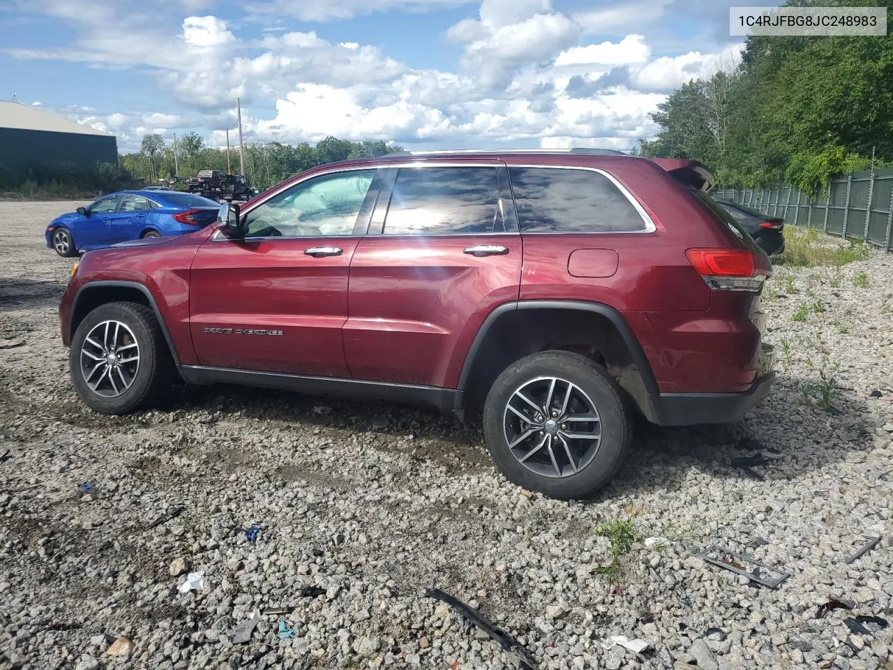 2018 Jeep Grand Cherokee Limited VIN: 1C4RJFBG8JC248983 Lot: 67950594