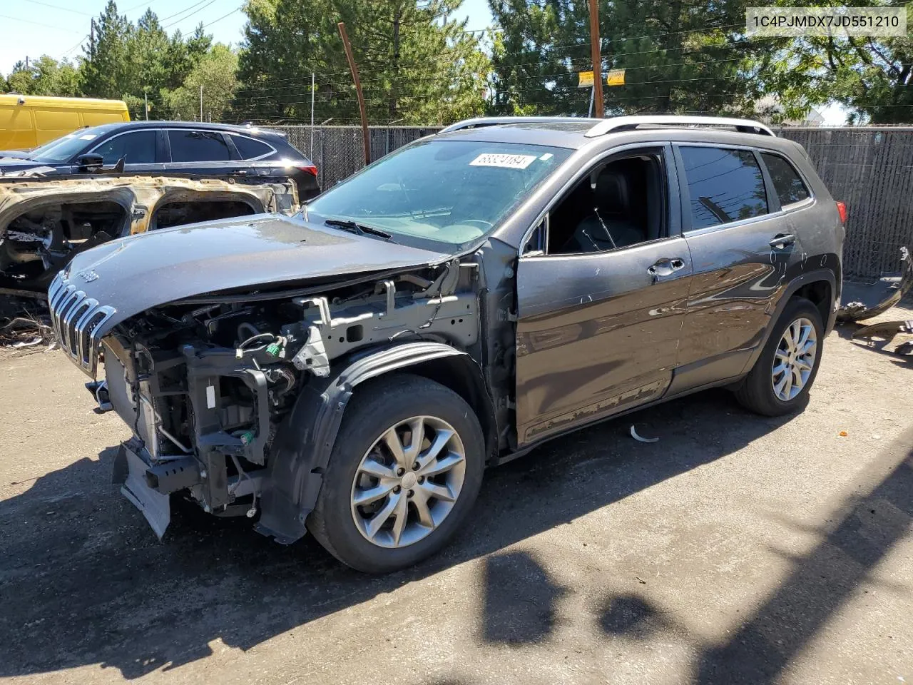 2018 Jeep Cherokee Limited VIN: 1C4PJMDX7JD551210 Lot: 68324184