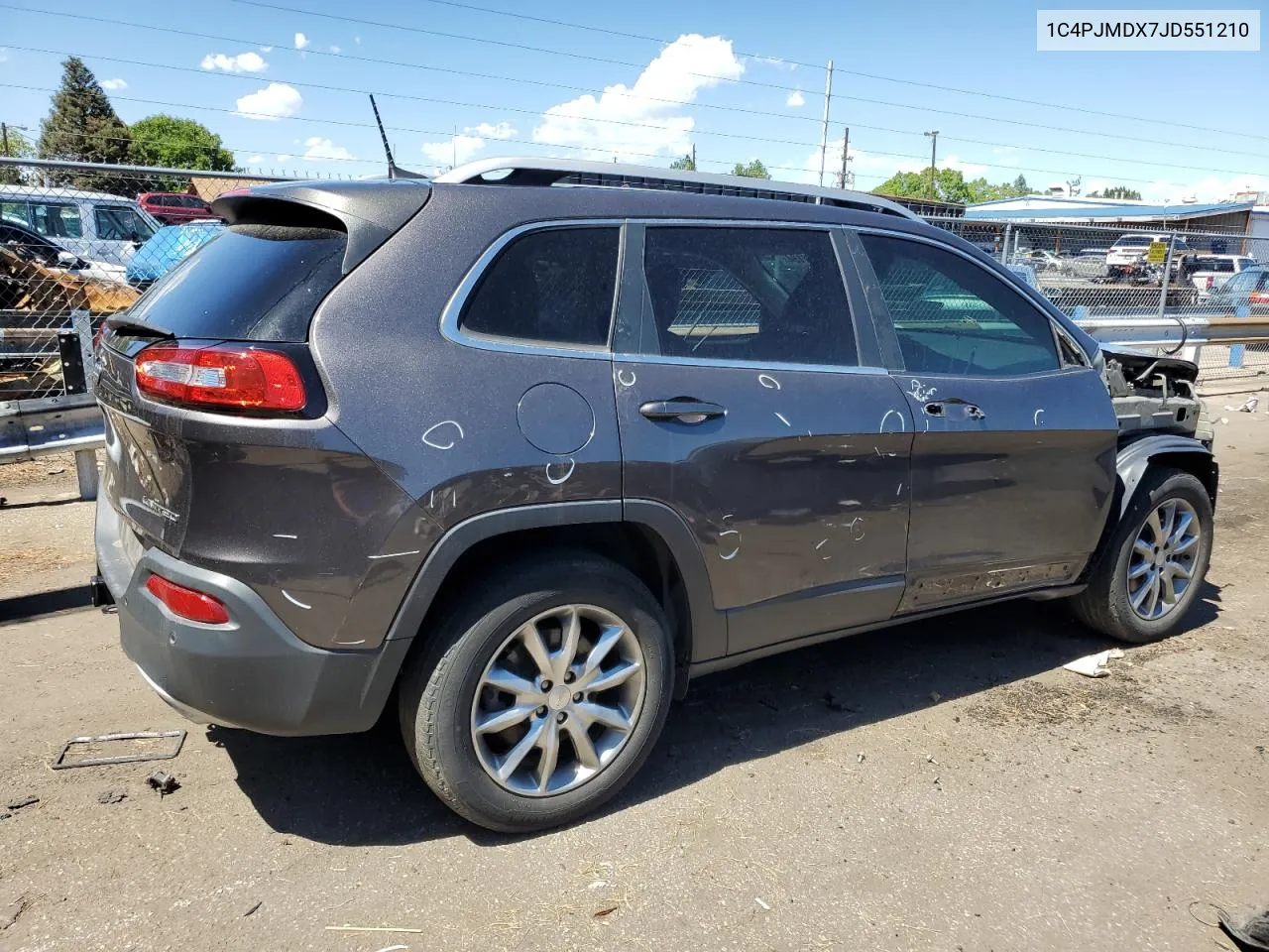 2018 Jeep Cherokee Limited VIN: 1C4PJMDX7JD551210 Lot: 68324184