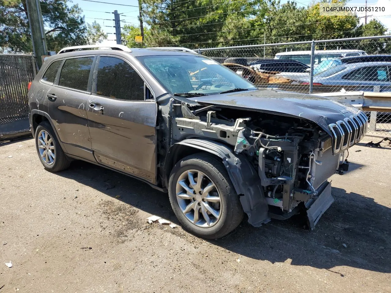 2018 Jeep Cherokee Limited VIN: 1C4PJMDX7JD551210 Lot: 68324184